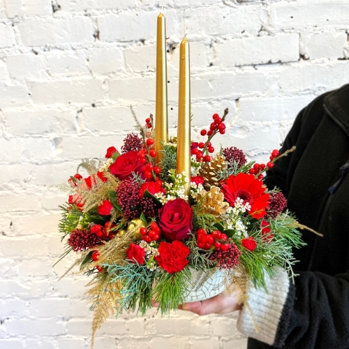 Gold Ceramic Table Arrangement